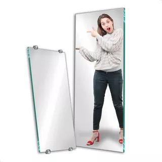 Espelho Grande Corpo Inteiro 100x30 Oferta + Kit Instalação