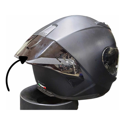 Alerón Spoiler Nolan Para Casco N60-6 Sport Humo Oscuro