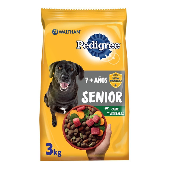 Pedigree Alimento Seco Para Perro Adulto Mayor +7 Años 3kg