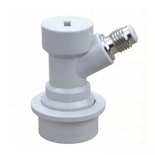 Conector Ball-lock Para Gás (branco) - Rosca 7/16