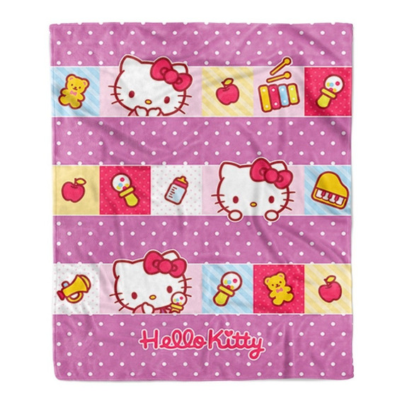 Cobertor Bebé Suave Y Calientito Hello Kitty - Providencia Color Morado