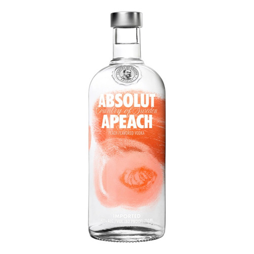 Absolut Apeach Vodka Suecia Botella De 750 Ml Fruta Tropical
