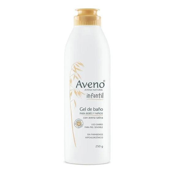 Gel De Baño Aveno Infantil Higiene De Bebes Y Niños X 250 G