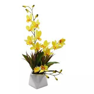 Arreglo Orquídeas Artificiales Decoración 53 Cm