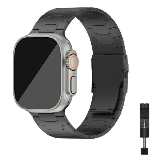 Correa Para Apple Watch Iwatch Ultra 2 1 Acero Titanio 49mm