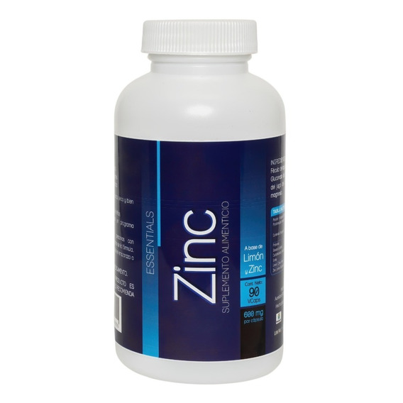 Gluconato de Zinc 600mg 90 Cápsulas Essentials