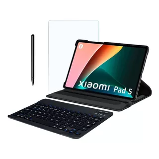 Case + Teclado Abnt2 + Mouse + Películ Para Xiaomi Pad 5 