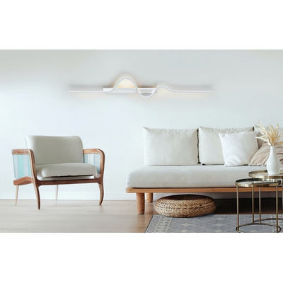 Aplique Pared Dada 19193/bl Blanco Led 22w Deco Moderno Cie