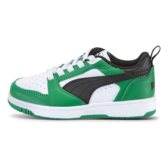 Zapatilla Puma Rebound V6 Lo Ac Ps Verde Niño