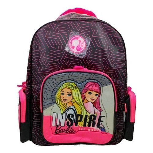 Mochila barbie inspire the world espalda 17 Negro