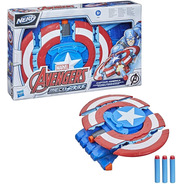 Nerf Escudo Del Capitán América Avengers Mech Strike Hasbro