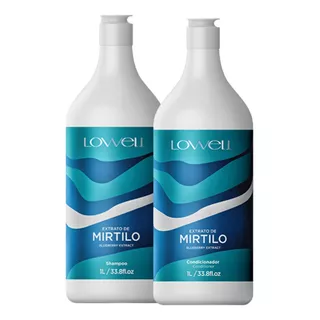  Kit Extrato De Mirtilo Lowell Shampoo E Condicionador 1litro