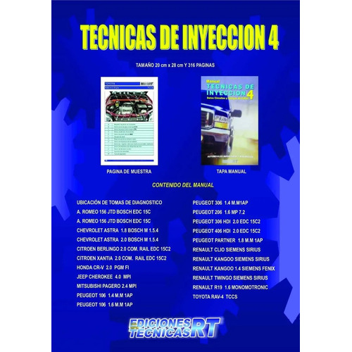 Manual De Tecnicas De Inyeccion  Nº 4  - Autos - R T