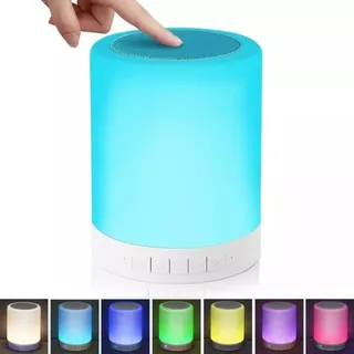 Lampara Led Táctil Con Parlante Bluetooth Touch Multiuso
