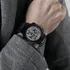 Reloj Skmei Deportivo Sumergible Alarma Visión Nocturna Clic Correa Negro Bisel Negro