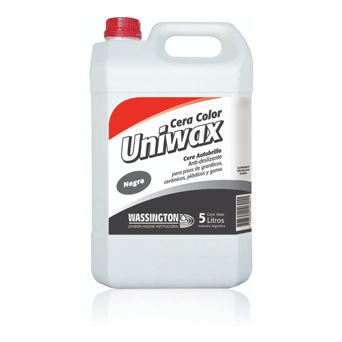 Wassington Cera Uniwax Negro 5lts Autobrillo Negra