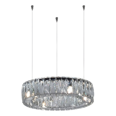 Colgante Aro Cristal Ring Ice 40cm Tensores Al Techo Pal Cromo