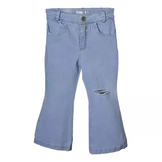 Pantalon De Jean Nena Elastizado Oxford T 3 A 6 Años 