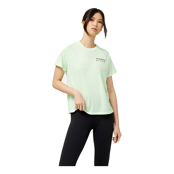 Remera New Balance Pacer De Mujer - Wt31241gen Flex