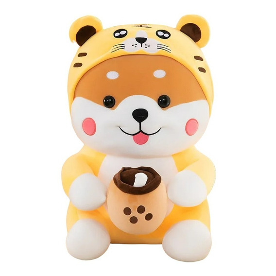 Peluche Perro Shiba Inu Con Disfraz De Tigre Kawaii