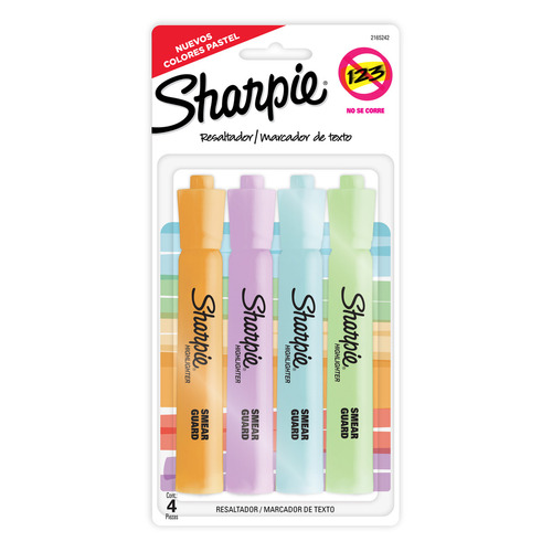 Marcadores Resaltador De Texto Colores Pastel X4 Sharpie