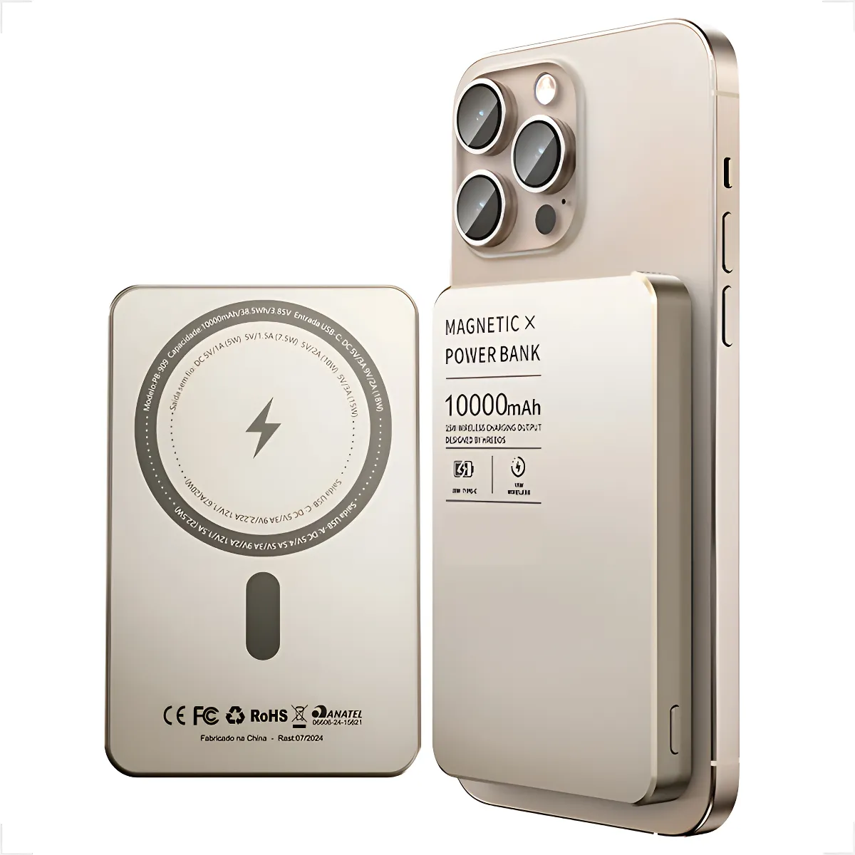 powerbank indução portatil para iphone 10.000 22.5w Magsafe