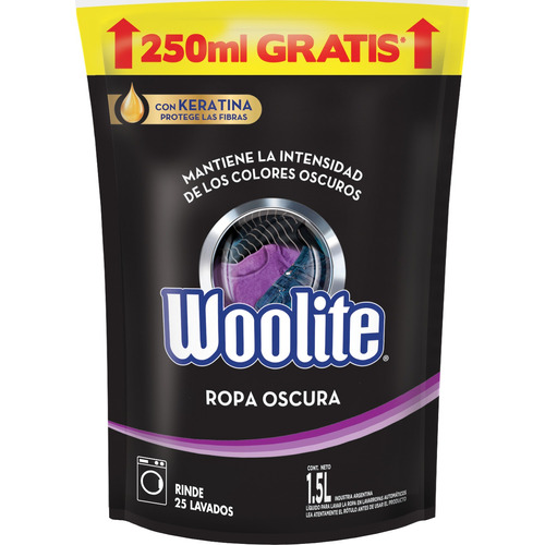 Woolite Ropa Oscura jabón líquido repuesto 1.5 l