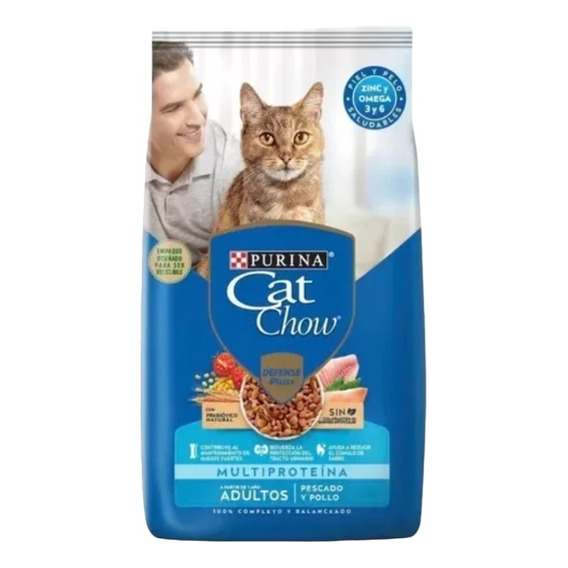 Alimento Para Gato Cat Chow Defense Plus Pescado Y Pollo 15k
