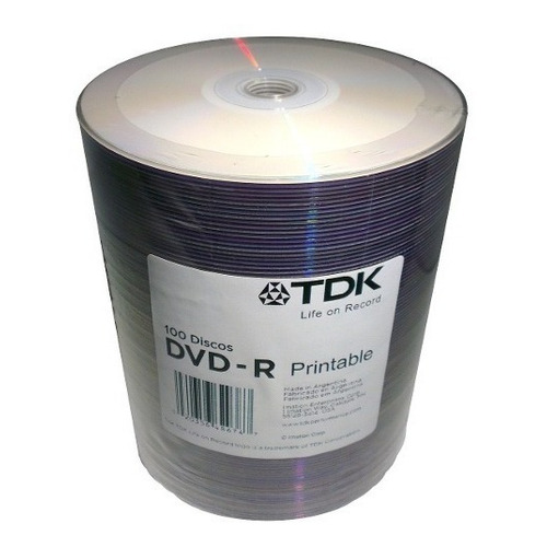 Dvd Tdk X 100 Imprimible 8x - X Mercados