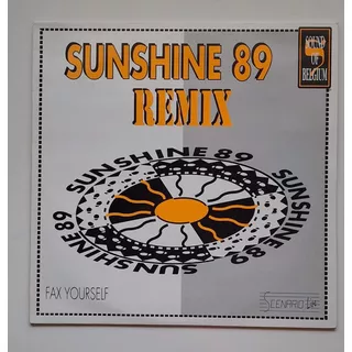 Fax Yourself Sunshine 89 Remix 12  Vinilo Belgi 89 Mx