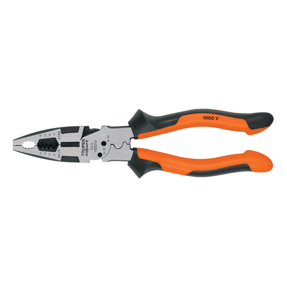 Pinza Multiuso 8 Electricista, Comfort Grip, Truper 103012