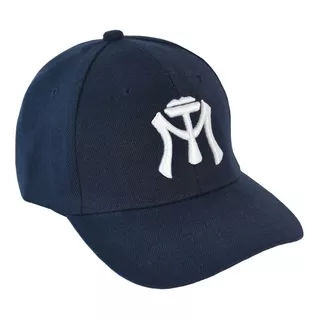 Gorra Sultanes Azul Marino Logo Mty 3d En Hilo Blanco