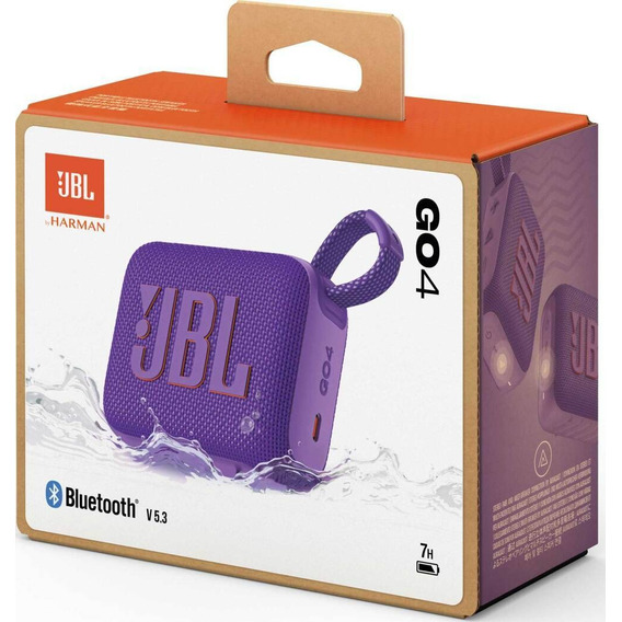 Parlante Jbl Go 4 Púrpura Inalámbrico 7 Horas