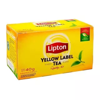 Te Lipton Yellow Label Caja 20 Saquitos - Pack X 5 Unidades