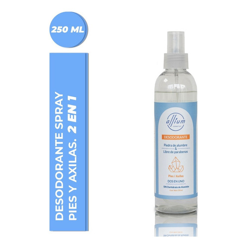 Desodorante Natural C/ Piedra De Alumbre - Pies/axilas 250ml Fragancia Sin Aroma