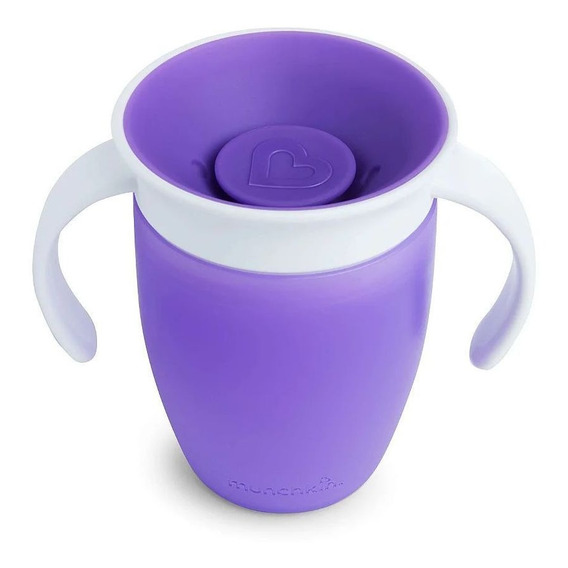 Taza de entrenamiento Munchkin Smooth Purple con tapa, 210 ml