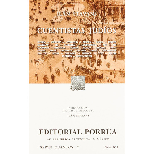 Cuentistas judíos: , de Varios autores., vol. 1. Editorial Editorial Porrua, tapa pasta blanda, edición 2 en español, 2009