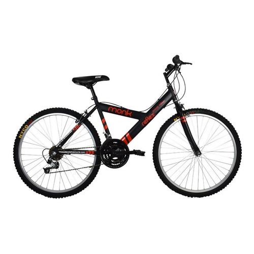Bicicleta Monk Starbike Reflex Rodada 26 18 Velocidades Color Negro/Rojo