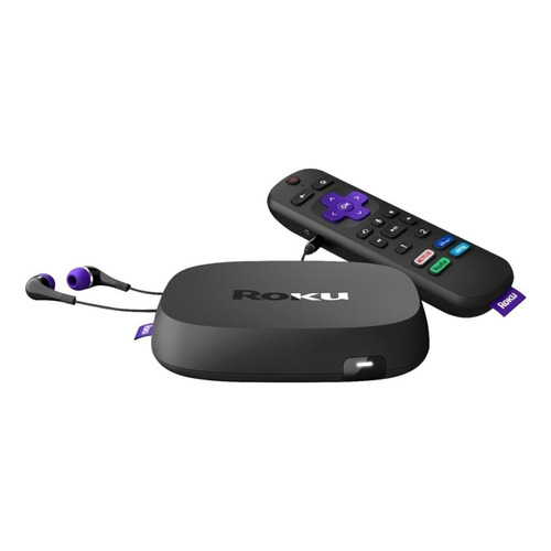 Roku Ultra 4800 de voz 4K negro con 2GB de memoria RAM