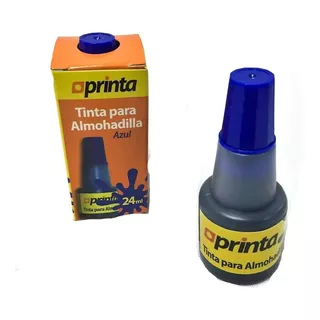 3 Tinta Para Almohadilla Gotero Azul Printa 24ml Pack De 3 