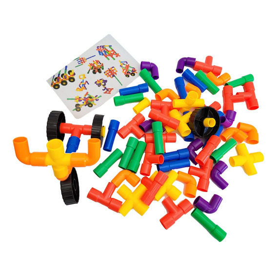 Juego Didáctico Puzzle Para Niños Armatodo Tubos Encajables