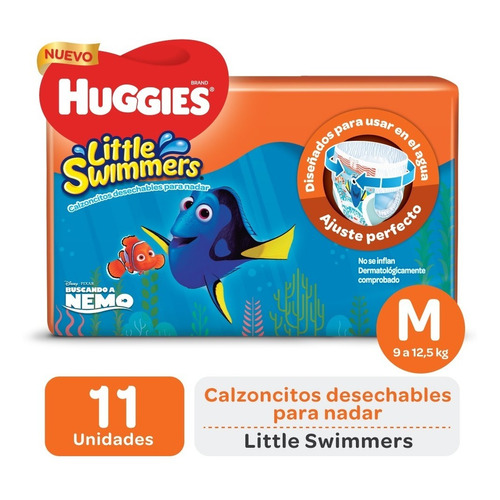 Huggies little swimmers talla M 10 un