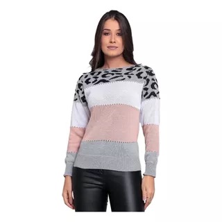 Blusa Frio Feminina Trico Tendencia Longo Sueter Lançamento