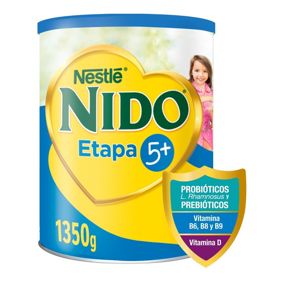 Leche En Polvo Nido® Etapa 5+ Protectus® Avanzado Tarro 1350 Sabor Natural