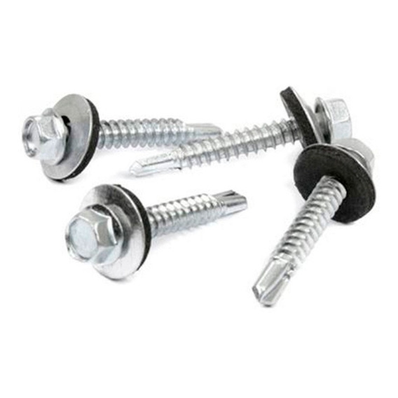 Tornillos Chapa Hex Punta Mecha Autorroscante 19mm X 200 Uni