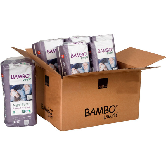 Caja Pañal Ecológico Bambo Dreamy Niña 35-50 Kg (60 Unid)