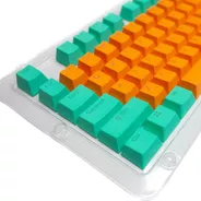 Keycaps Set Color Turquesa + Naranjo