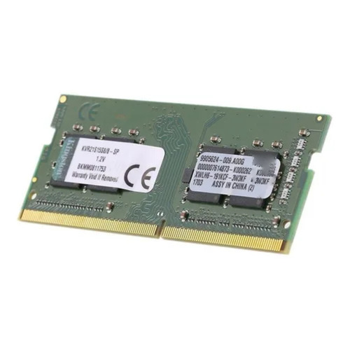 Memoria RAM ValueRAM color verde 8GB 1 Kingston KVR21S15S8/8