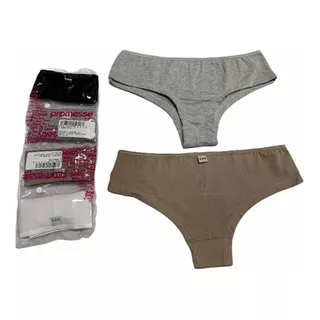 Pack X 4 Culotte Promesse Algodón Y Lycra Liso Art 76329