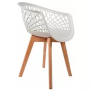  4 Cadeiras Web Cloe Wood  - Artiluminacao
